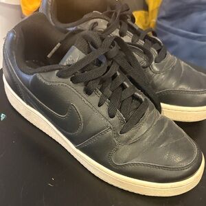 Nike Black Leather Sneakers